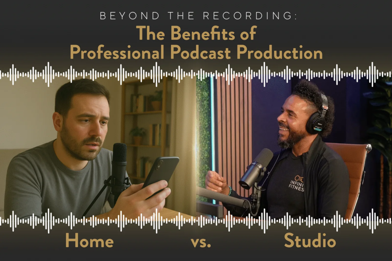 Beyond the recording: the benefits of professional podcast production, home vs. studio